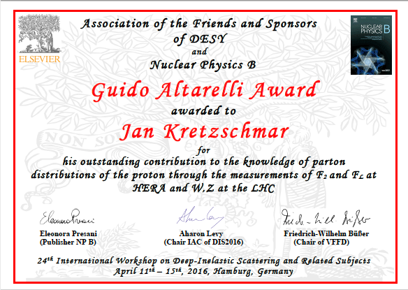 Experimental 2016 Award